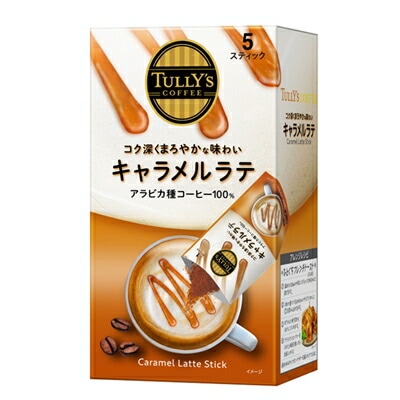 伊藤園 TULLYS＆COFFEE タリーズコーヒー キャラメルラテ 79g(15.8g5本)32箱【34営業日以内に出荷】 コーヒー 粉末 インスタント