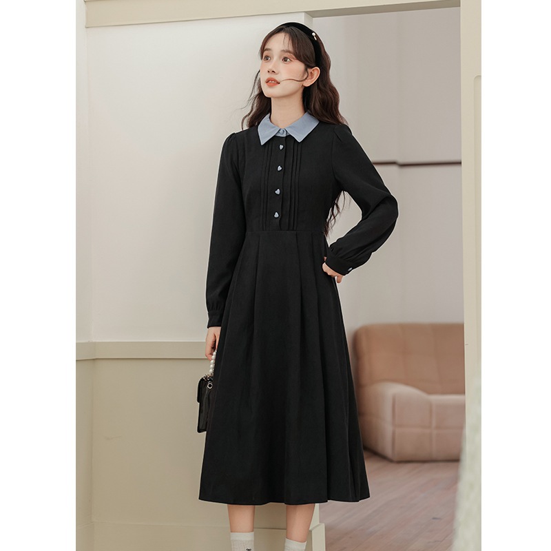 【急速出荷】送.料.無.料.ショート丈コートと 秋 着やせセット ワンピース