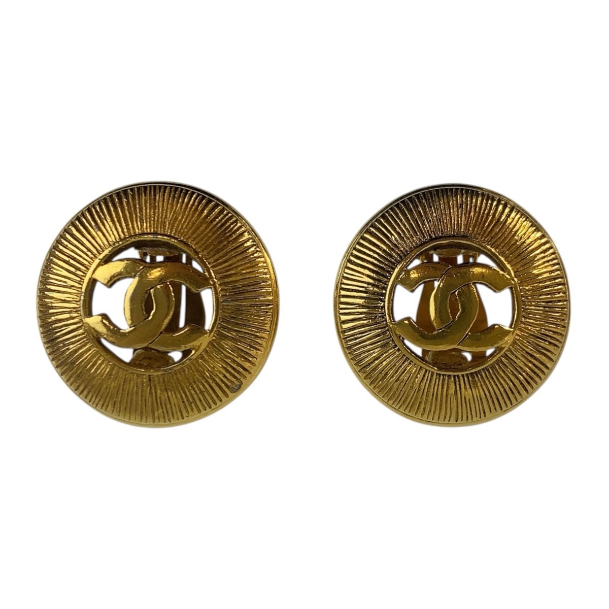 ヴィンテージ ココマーク ゴールド メタル イヤリング レディース 504805