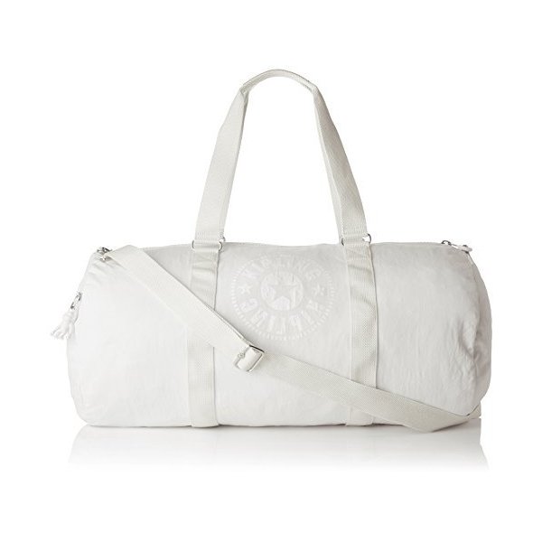 Kipling ONALO L Travel Duffle， 57 cm， 33 liters， White (Lively White) 並行輸入品