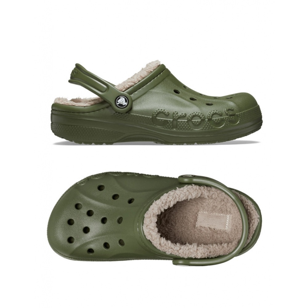 クロックスバヤ裏地付きファークロッグアミグリーン 205969-3TC 9,677円