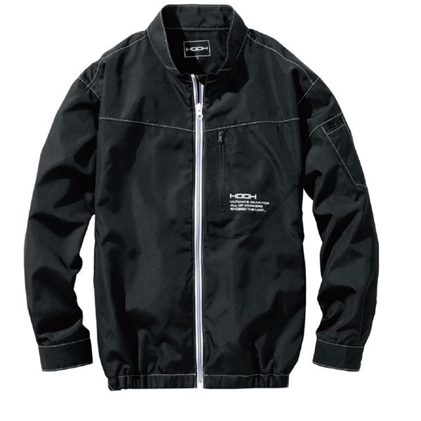 村上被服 HOOH 長袖ジャケット V6602 ブラック サイズ：M 服単品 [バッテリー/ファン/ケーブル別売]