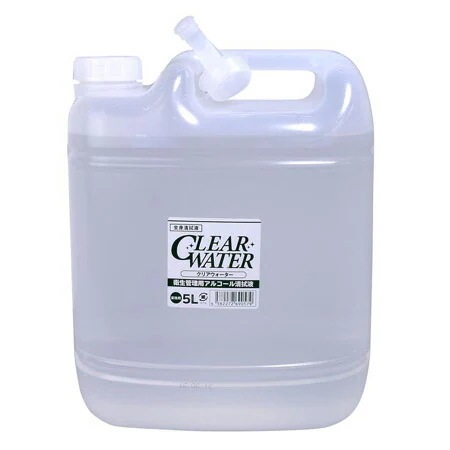 衛生管理用のアルコール清拭液です　アルコール清拭液クリアウォーター５ℓ 　シャワーが無くてもこれで女の子も安心(^_-)　【CSKID】オリジナルジェルセット