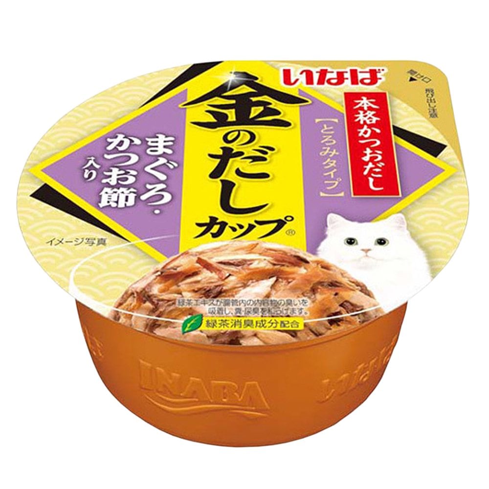 いなば 金のだし カップ まぐろ・かつお節入り 70gX48個 キャットフード CRC35―20―20―50―00