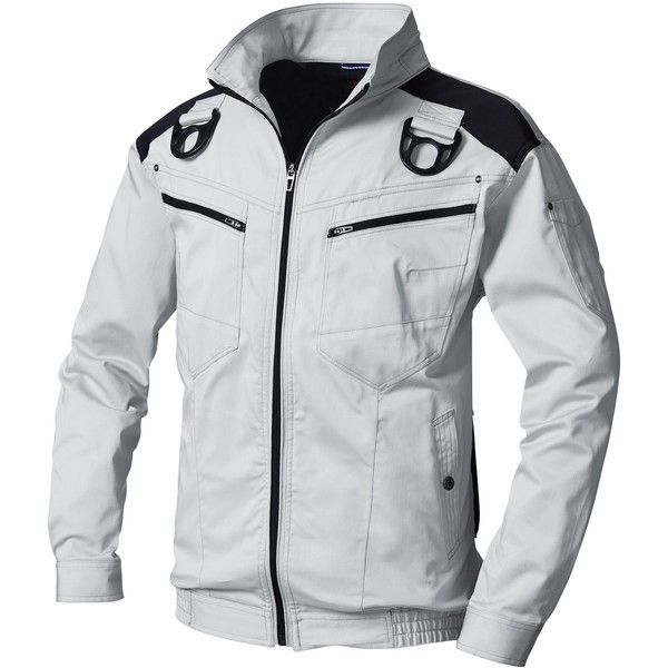 村上被服 V9501シルバーグレー3L HOOH (鳳皇) 快適ウェア フルハーネス対応ブルゾン ストレッチ (バッテリー・ファン別売り)