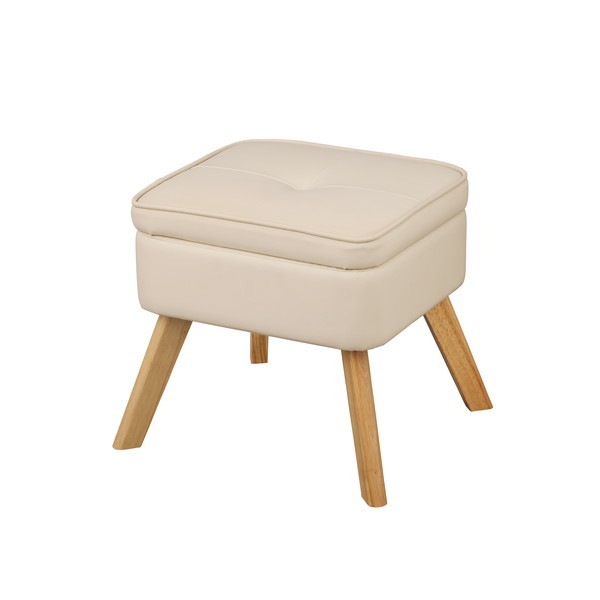 LEC-OTアイボリー 収納付オットマン メーカー直送 5,171円