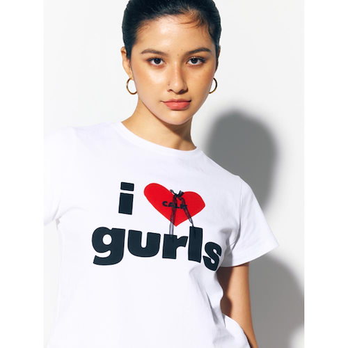 【as if calie】★HEART MEDAL T-SHIRTS HEART MEDAL T-SHIRTS BLACK - 에즈이프캘리(asifCALIE)