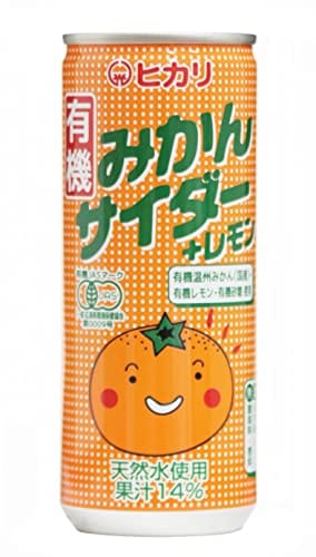 光食品 有機みかんサイダー*レモン 250ml*30本