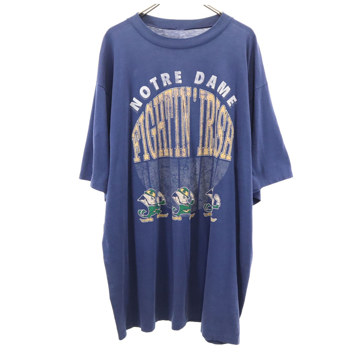 VINTAGE ヴィンテージ 80s ノートルダム大学 半袖 シングルステッチ カレッジ Tシャツ ブルー メンズ 古着 7,030円
