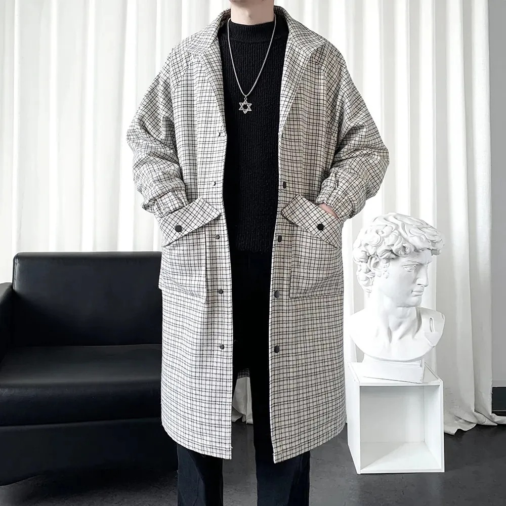 メンズ アウター 防風 ロング丈 コート ジャケット韓国 ファッションDY24 2CLR