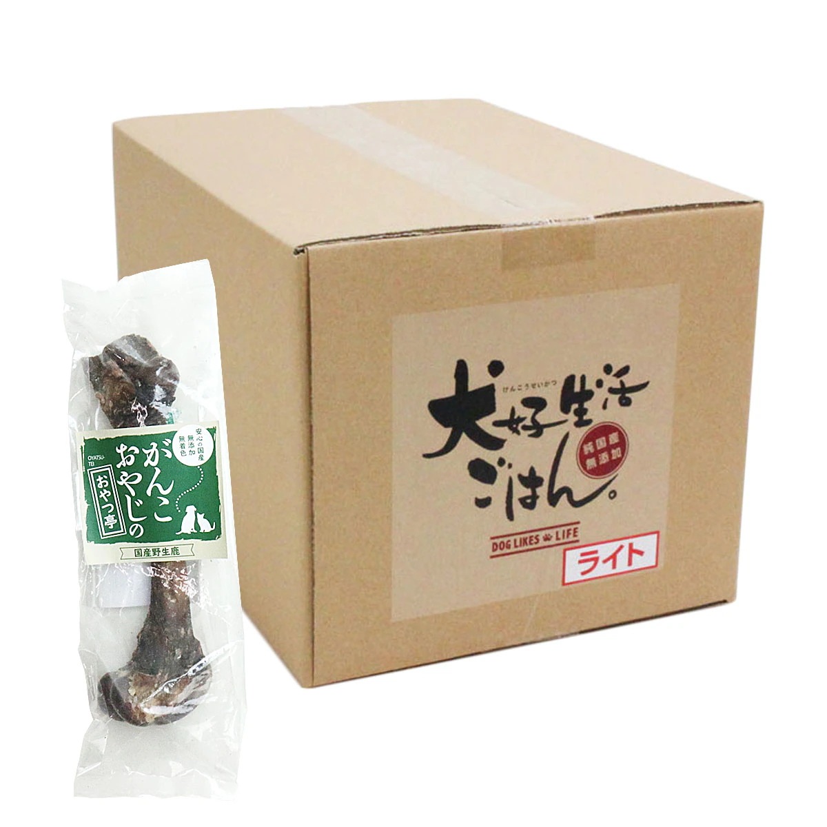 ごはんライト 3kg【国産鹿レッグボーン 1本Mサイズ付き】 ドッグフード