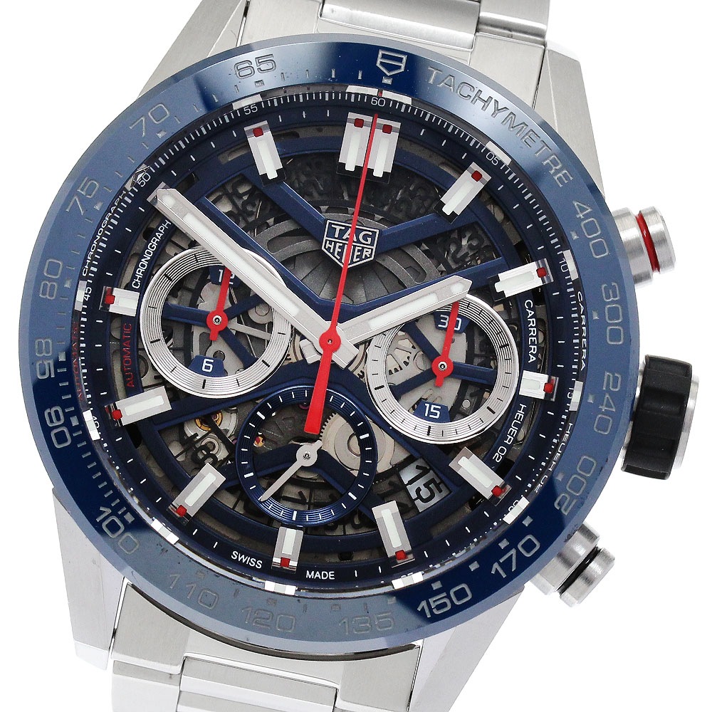 タグホイヤー TAG HEUER CBG2011-0 カレラ キャリバー ホイヤー02 クロノグラフ 自動巻き メンズ 箱・保証書付き_885493【中古】