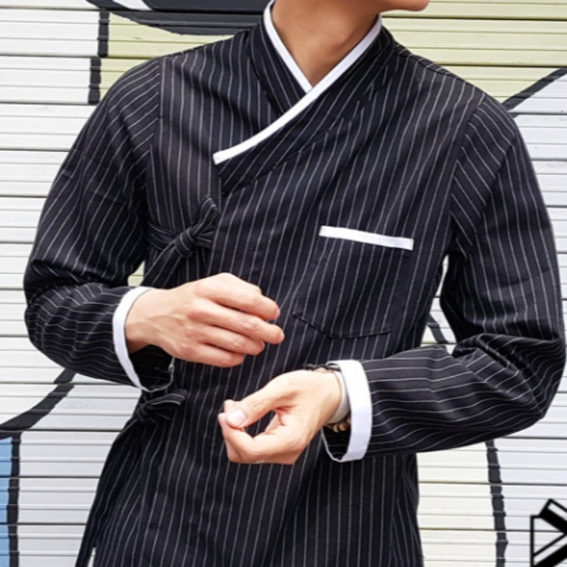 【生活韓服】 竹の葉チョゴリ（黒）