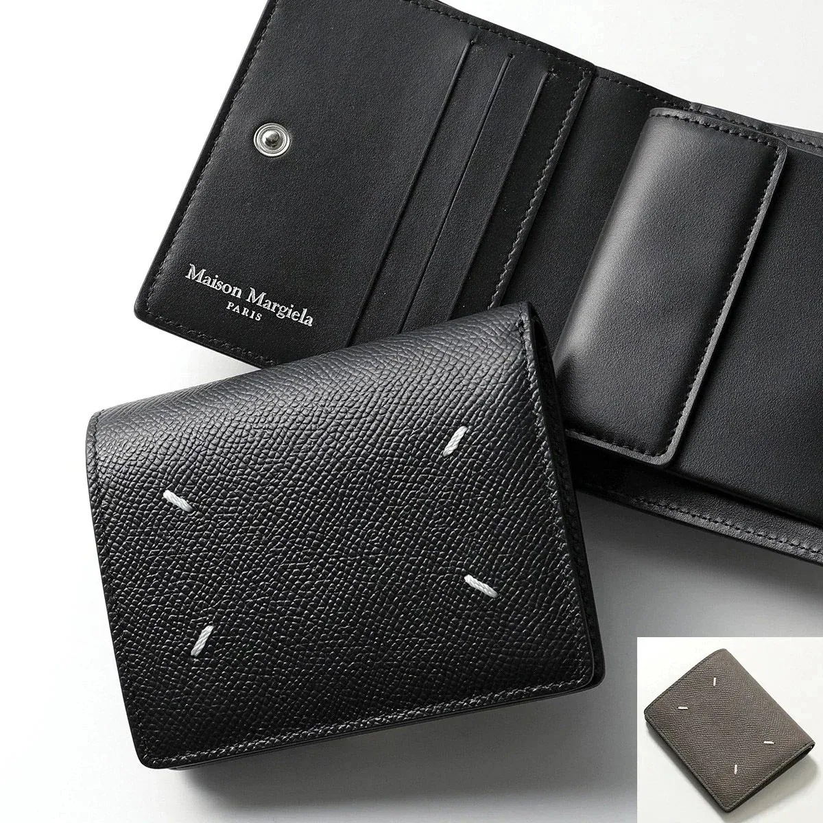 MAISON MARGIELA メゾンマルジェラ 二つ折り財布 SA3UI0007 P4745 メンズ レディース 小銭入れ付き レザー カラー2色 SA3UI