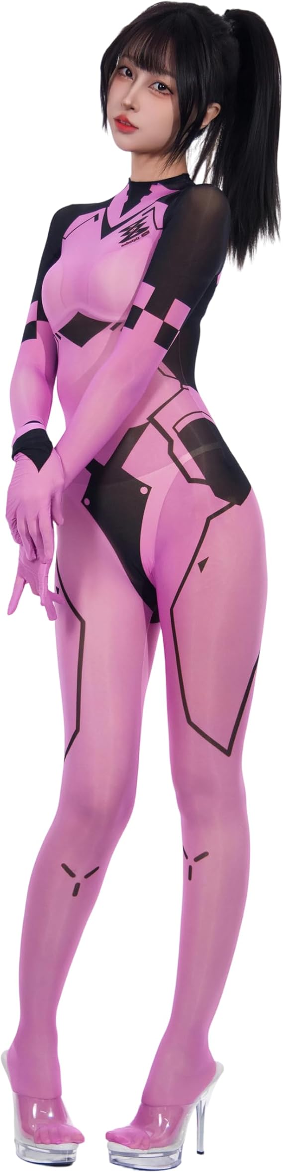 [LOST-G] 新素材・伸縮性・透明感UP セクシー全身タイツ 手袋付き バックジ 5,827円