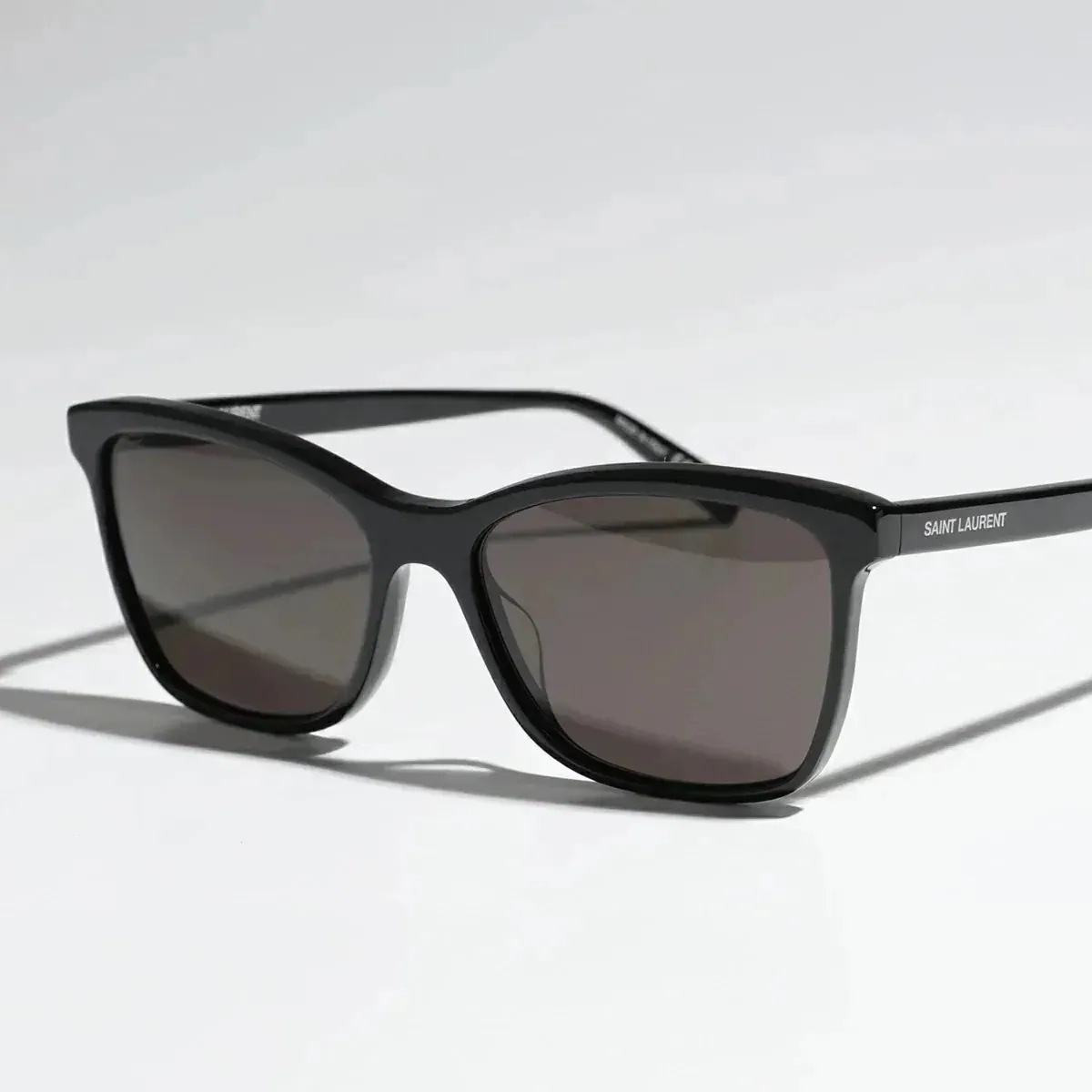 SAINT LAURENT サンローラン サングラス SL 502 メンズ スクエア型 フルリム ロゴ アイウェア 001/BLACK】