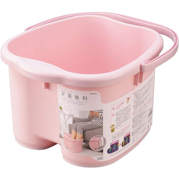 （まとめ）レディース足湯専科 足サイズ26cmまで パステルピンク 2502[x5個セット]