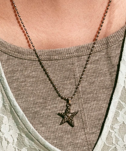 NFF muted necklace silver ミューテッドネックレス シルバー 韓国アクセサリー