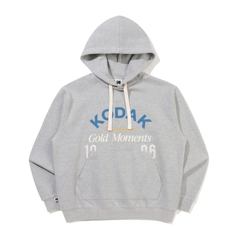 [公式] ゴールドモーメント ビッグロゴ フード付きTシャツ M.GREY