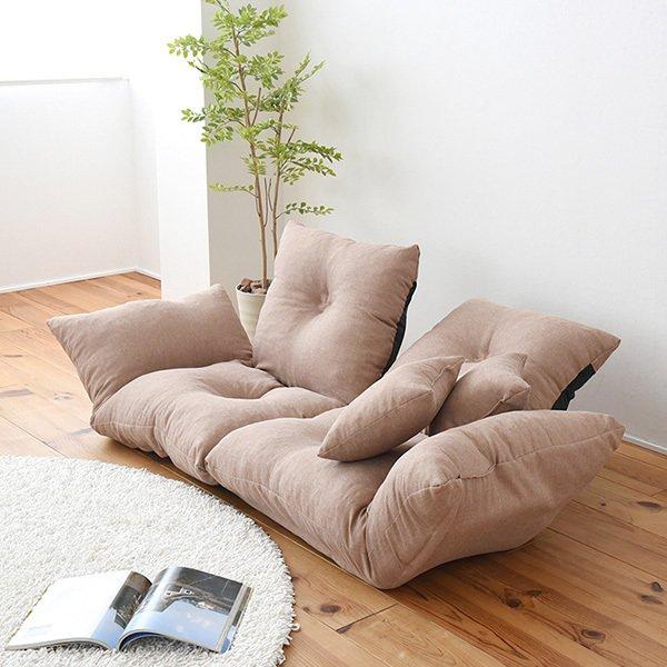 ソファー ソファ 2人掛け 人気 ローソファー フロアソファ 2分割 リクライニングソファ ソファベッド 2分割カウチソファ 安い 日本製 ローソファ