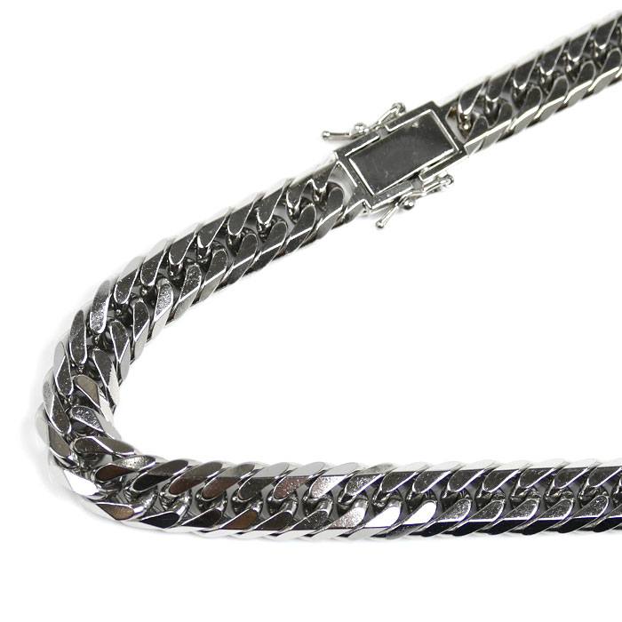 Pt850プラチナ ネックレス 喜平6面Wカット 171.6g 50cm メンズ 中古