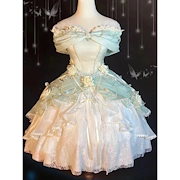 存在感あり｜ローズ礼遇 ロリータ イブニングドレスショート丈 ハロウィン 仮装 春服 レディース｜和服・コスチューム