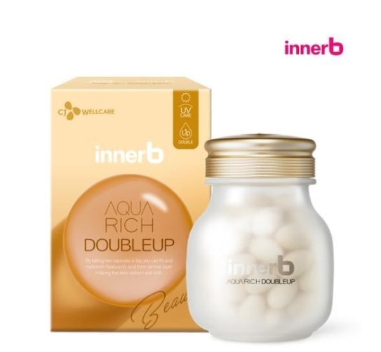 [ヒアルロン酸/ 紫外線ケア/ 水分ケア/ ] CJ アクアリッチダブルアップ56カプセル（4週間分）水分ケア/紫外線ケア/肌保湿/インナービューティー/食べるヒアルロン酸