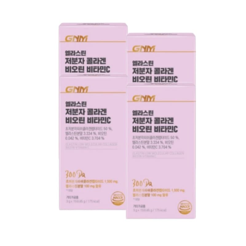 [4BOX]自然の品格 エラスチン 低分子フィッシュコラーゲン ビオチン ビタミンC 粉末スティック 15包 1BOX / 韓国コラーゲン サプリビタミン サプリ サプリ