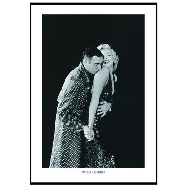 ファブリックパネル アートフレーム 名画ポスター レトロ 壁掛け ウォールデコレーション マリリンモンロー ヴィンテージシネマ 425x598mm