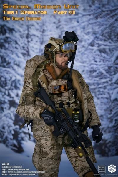 EasySimple SMU Tier1 Operator Part XIII The Recce El 1/6 アクションフィギュア 26045B