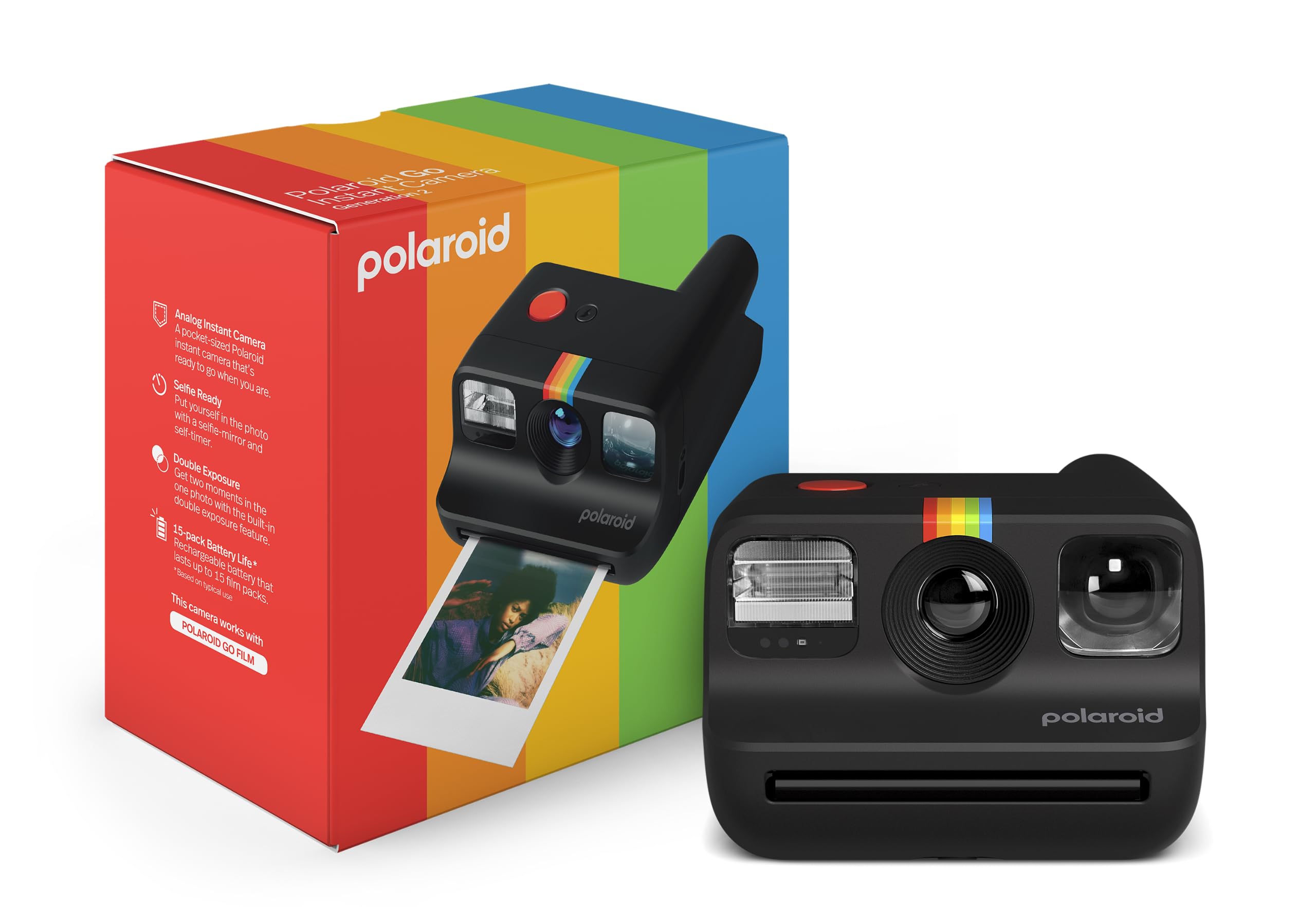 Polaroid(ポラロイド) インスタントカメラ Polaroid Go Generation 2 Black 黒 (9096)