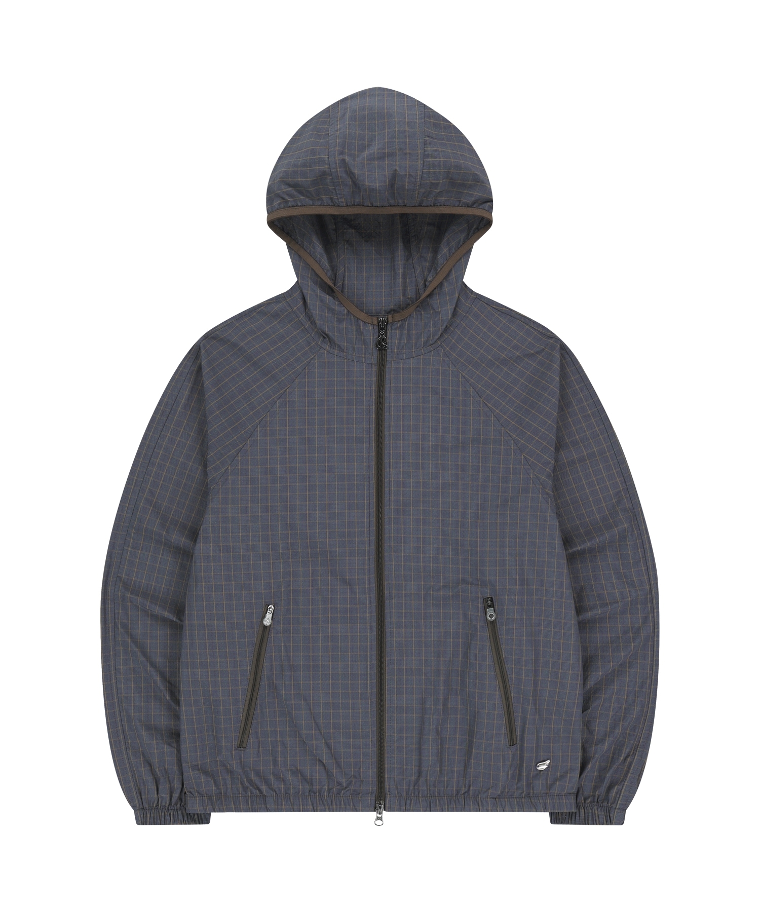 【COYSEIO】 CHECK WINDBREAKER : PURPLE