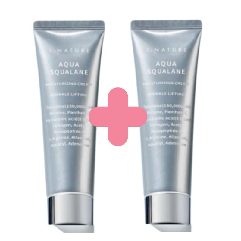 [1+1] アクアスクワラン水分クリーム, 60ml+60ml