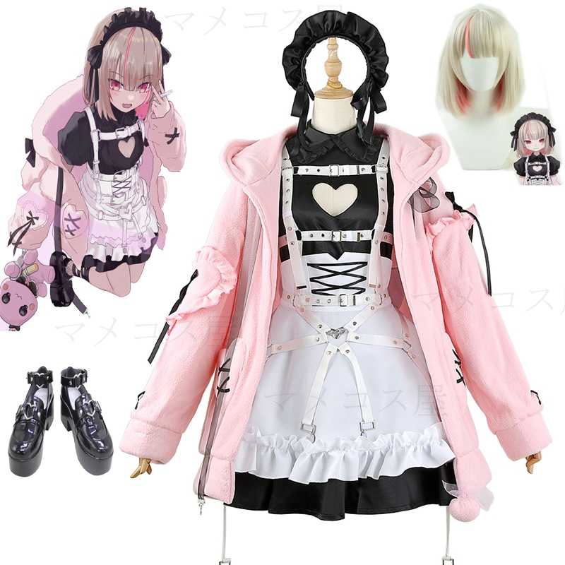 部分在庫有り　バーチャル YouTuber にじさんじ 魔界ノりりむ Makaino Ririmu コスプレ衣装 演出服 アニメ VTuber 仮装 コスチューム コミケ ハロウィン