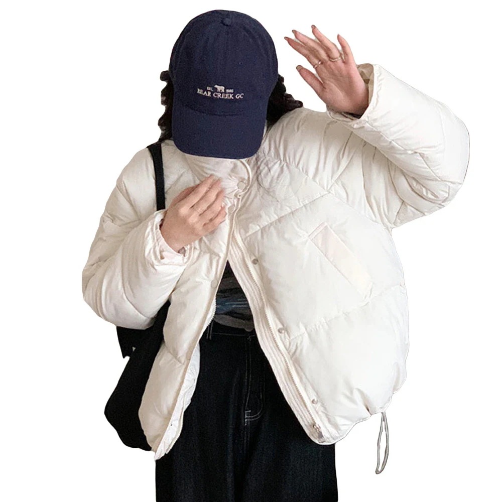 [最安値挑戦]！冬服 暖かい 保温 ジャケット 防寒 アウター ブルゾン スタンドカラー ショート丈 中綿ジャケット エコダウン 秋冬 レディース ダウンジャケット