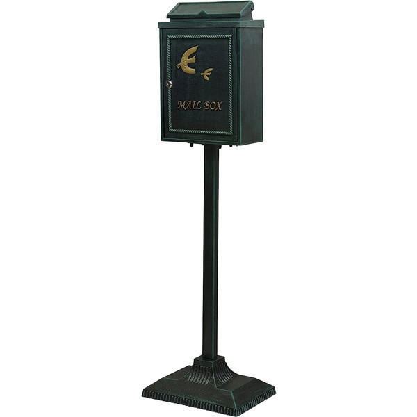 MOJYU SDM-032 鋳物スタンドポスト Kotorino(コトリノ) (グリーン) メーカー直送
