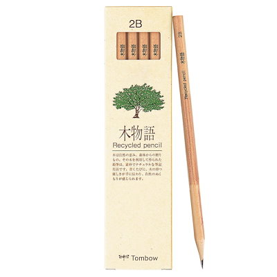 他サイト： リサイクル鉛筆 木物語 2B 12本入 トンボ鉛筆 LA-KEA2Bの商品画像