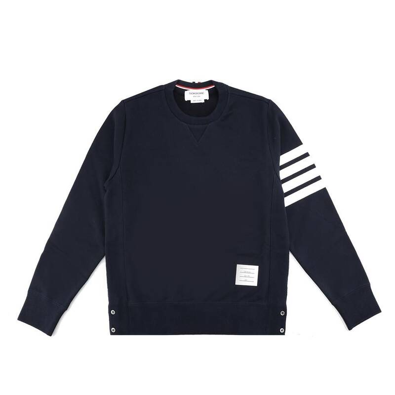 25FW トム・ブラウン MJT021H 00535 461 クラシック・ループバック 4-バー スウェットシャツ ネイビー