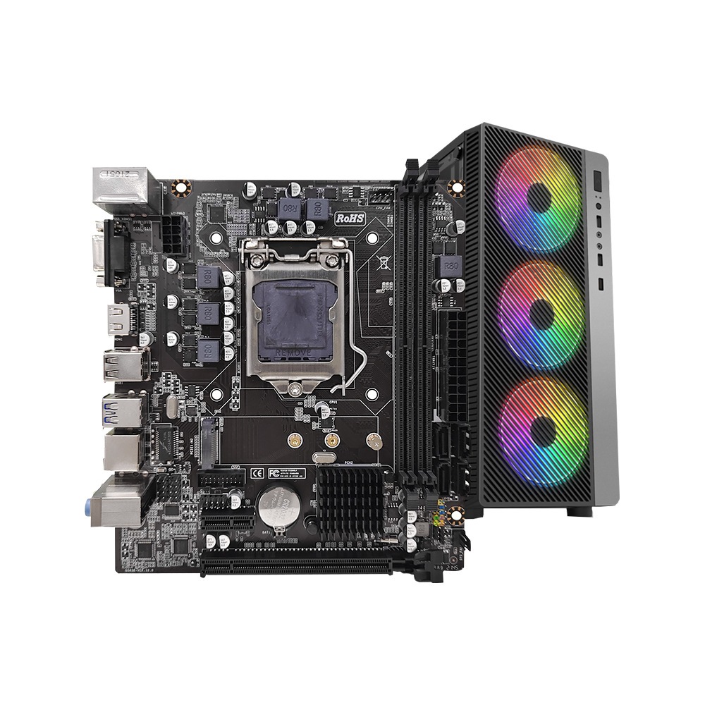 B250 デスクトップコンピュータマザーボードは Lga1151 6 7 8 第 9 世代 Cpu メモリ Ddr4 デュアルチャネルをサポート