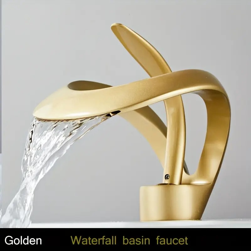 1個の中空デザイン 高級バスルーム 冷温水混合栓 セラミックバルブコア シングルハンドル シングルホール蛇口 バスルーム蛇口 ホームエッセンシャル ラマダン バス/バスルームアクセサリー 6,191円