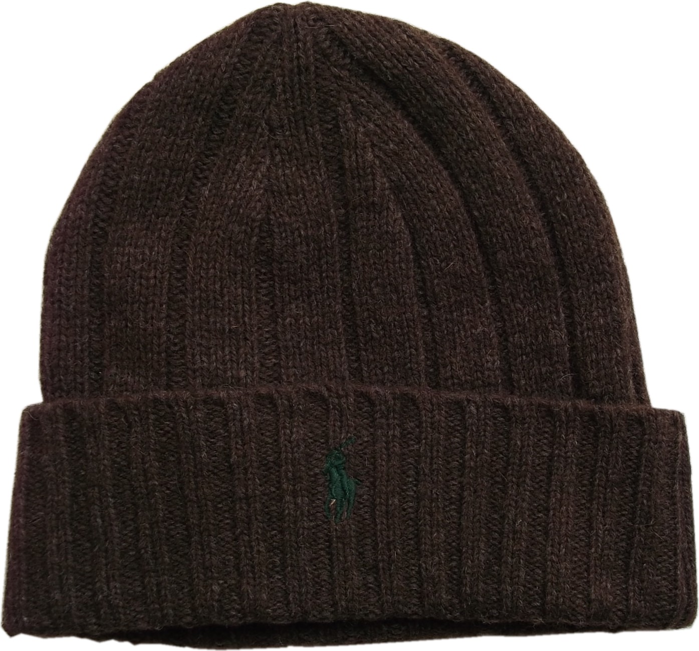LA直輸入 ラルフ メンズ ニットキャップ ワンポイント ニット帽 茶 ブラウン knit cap 179