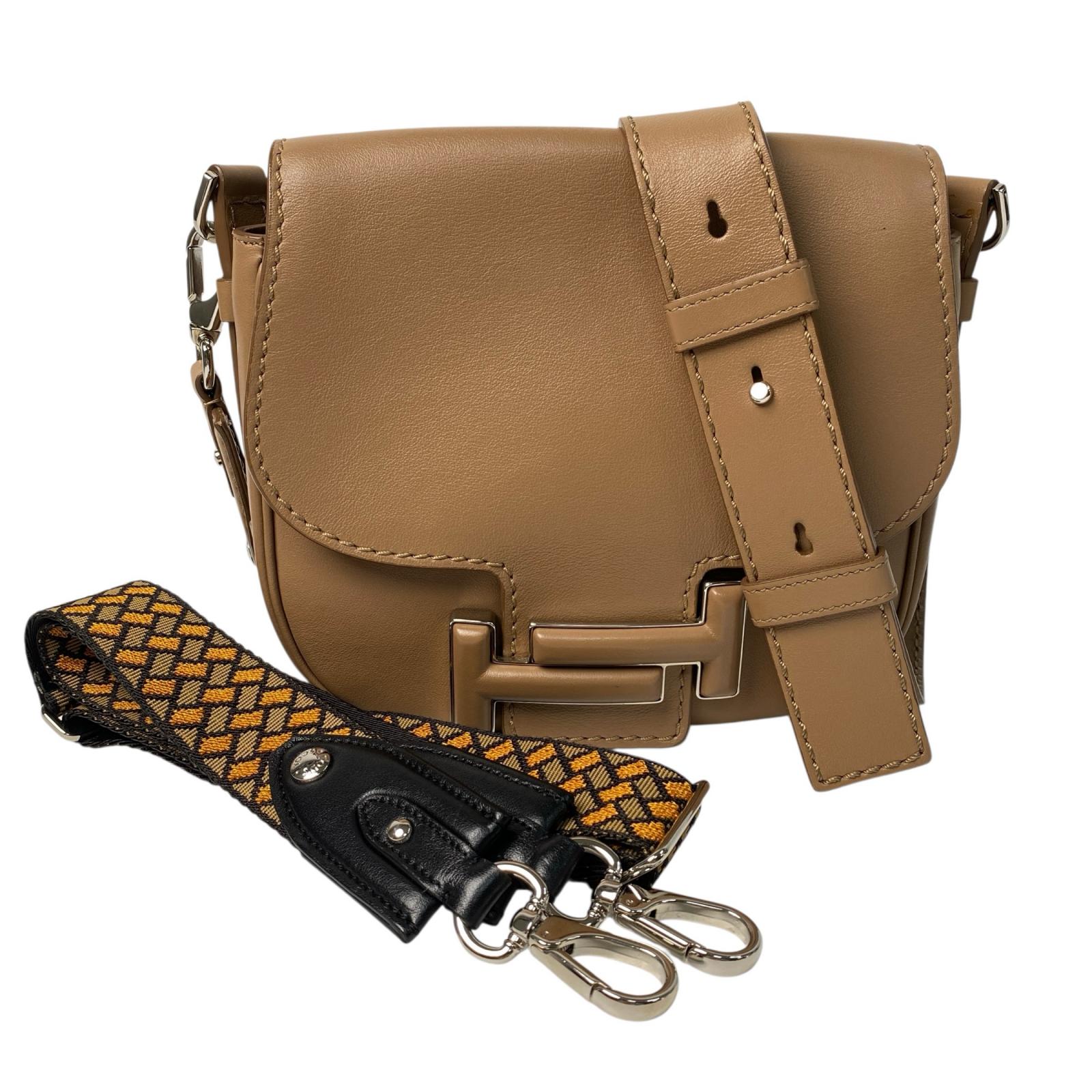 TODS トッズ ダブルT ショルダーバッグ レザー 斜めがけ クロスボディ レディース