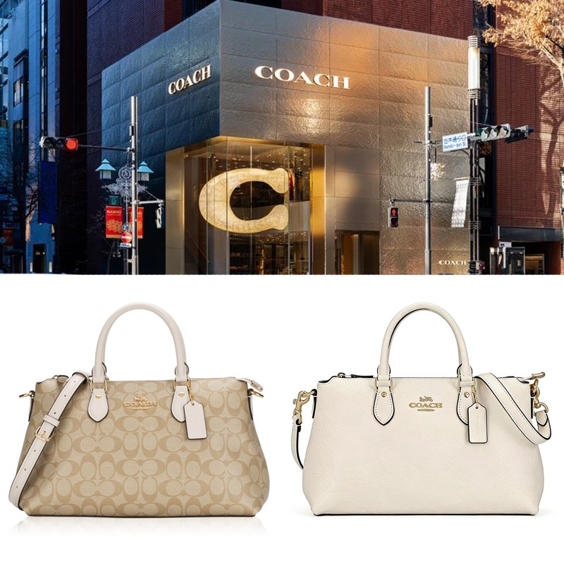 GEORGIA SATCHEL BAG IN SIGNATURE CANVAS CR156 CR157