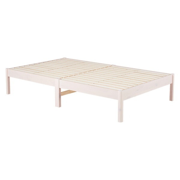 MB-5145SDWS 組立簡単 セミダブルベッド(ウォッシュホワイト) メーカー直送