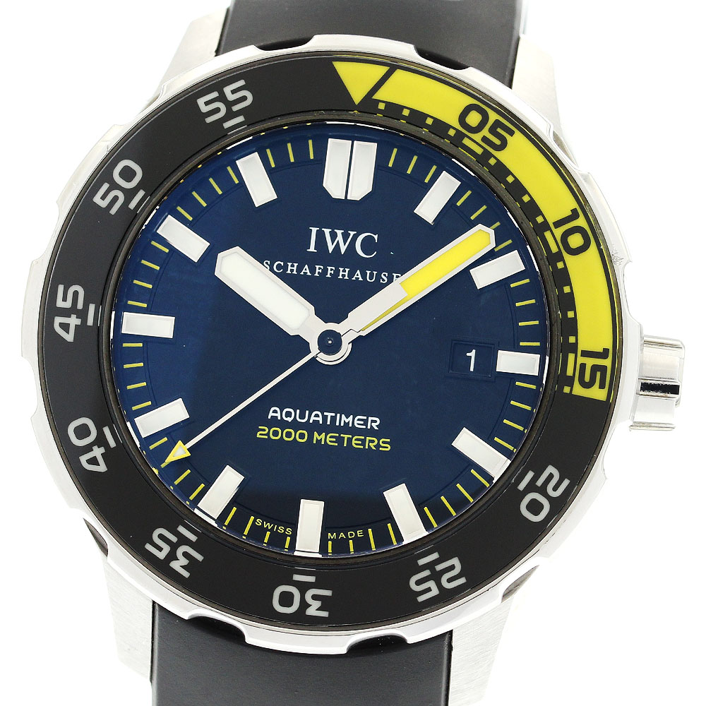 ベルト訳あり IWC IWC SCHAFFHAUSEN IW356810 アクアタイマー 2000 デイト 自動巻き メンズ _899377【中古】