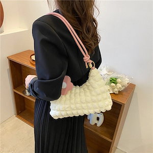 バックパック 24エコバッグ ミニバッグ トートバッグ ポップコーン ふわふわ 韓国 レディース バッグ ショルダーバッグ 大容量 斜めがけバッグ カバン