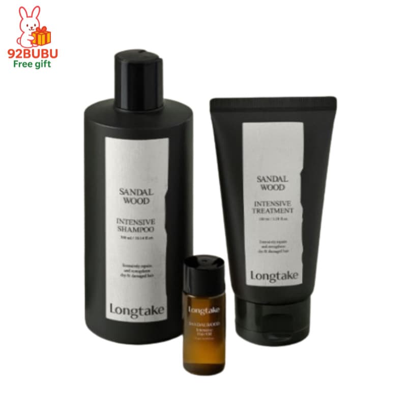 【人気香りヘアケアセット】サンダルウッド シャンプー300ml＋トリートメント100ml+ ミニヘアオイル15ml/人気シャンプーコンディショナーセット/シャンプーリンスセット/ 美容室 /ヘアーオイ