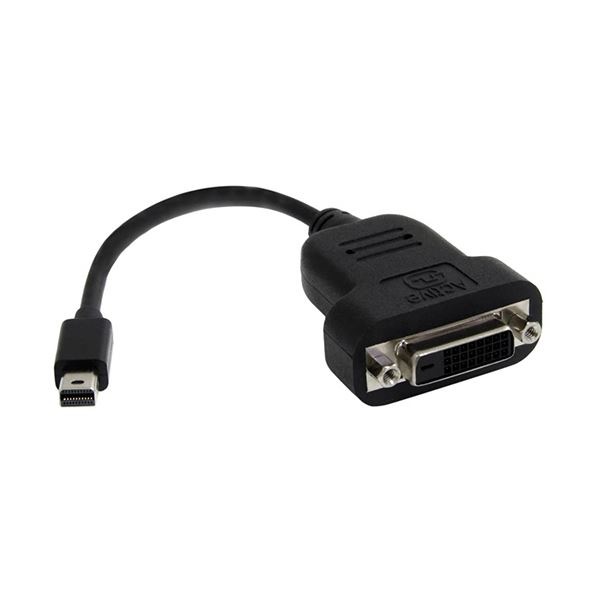 （まとめ）StarTech.com MiniDisplayPort-DVIアクティブ変換アダプタ Mini DisplayPort（オス）-DVI D（メス） MDP2DVIS 1個 3セット