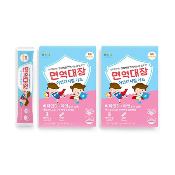 免疫大腸亜鉛ディシロップキッズビタミンD亜鉛30p 면역대장 아연디시럽 키즈 비타민D 아연 30p