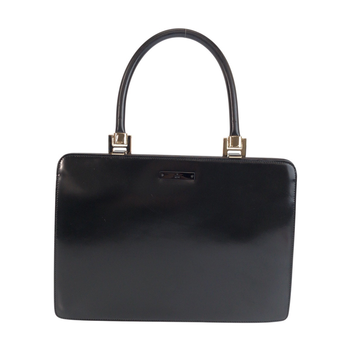 美品 ブラック 黒 シルバー金具 レザー 0014220 ハンドバッグ バニティバッグ レディース 601352